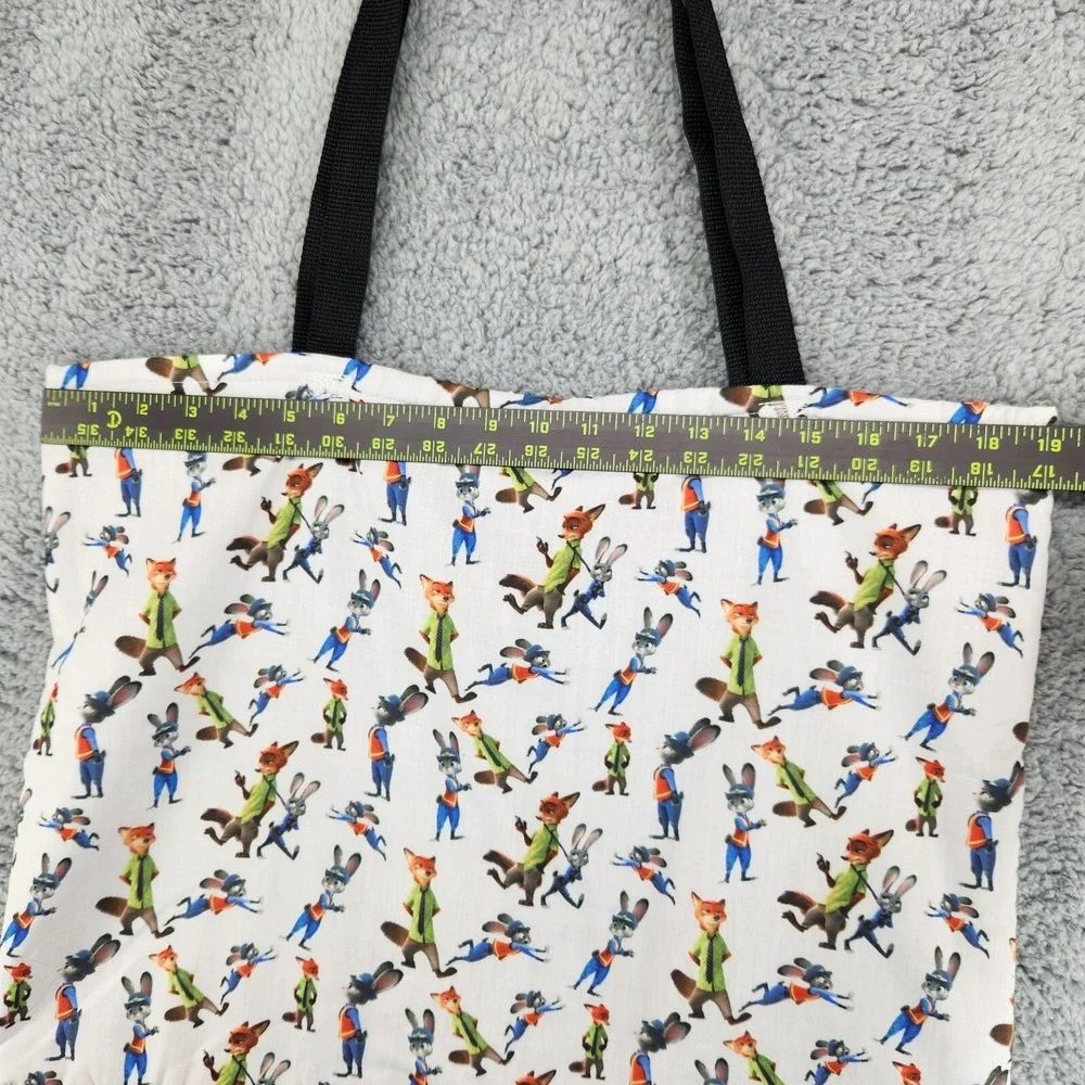 Zootopia Themed Tote Shoulder Bag Judy Hops Nick Wilde Custom Handmade